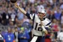 FILE - In this Feb. 1, 2015, file photo, New England Patriots quarterback Tom Brady (12) throws a pass during the first half of the NFL Super Bowl XLIX football game against the Seattle Seahawks in Glendale, Ariz. (AP Photo/Patrick Semansky)