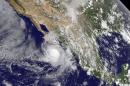 Hurricane Norbert approaches Mexico on September 5, 2014. Hurricane Odile is the second major hurricane to hit the Pacific coast of Mexico in recent weeks