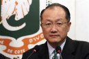 World Bank president Jim Yong Kim speaks during a news conference at Felix Houphouet Boigny international airport in Abidjan