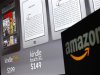 Graphics of new Amazon Kindle tablets seen at news conference in New York