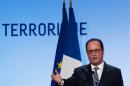 French President Francois Hollande delivers a speech about democracy and terrorism on September 8, 2016 in Paris