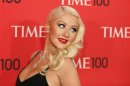 Singer Christina Aguilera arrives for the Time 100 gala celebrating the magazine's naming of the 100 most influential people in the world for the past year, in New York