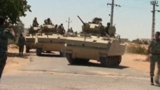 Egypt hunts militants in Sinai