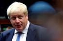 Britain's Foreign Secretary Johnson attends an EU foreign ministers meeting in Brussels