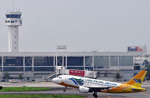 A Cebu Pacific plane taking off at the Ninoy Aquino International Airport (NAIA) in Manila. The Philippine government said Tuesday it was aiming to boost passenger capacity at its congested Manila airport next year with the long-awaited completion of a controversial terminal
