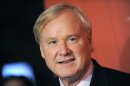 FILE - This May 5, 2009 file photo shows Chris Matthews arriving at the Time 100 Gala, in New York. The veteran MSNBC host raised his profile as much as any member of the television commentariat during the 2012 presidential campaign. His 5 p.m. "Hardball" show has seen viewership jump by 24 percent this year from 2011, 17 percent for the rerun two hours later. (AP Photo/Evan Agostini, File)