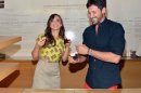 Karina Smirnoff and Maksim Chmerkovskiy attend 'Forever Tango' cupcake unveiling at Sprinkles Cupcakes on July 16, 2013 in New York City -- Getty Images