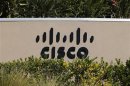 A Cisco office sign is pictured in San Diego, California