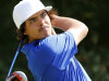 Rickie Fowler tees off on the fourth hole during the Pro Am round of the Deutsche Bank Championship golf tournament at TPC Boston in Norton, Mass., Thursday, Aug. 30, 2012. (AP Photo/Michael Dwyer)
