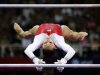 U.S. gymnast Jordyn Wieber performs on the uneven bars at the U.S. Olympic gymnastics trials in San Jose
