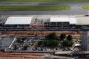Aerial view of Cuiaba airport in extensive renovations