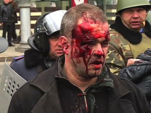 Raw: Pro-Russia Protest in Ukraine Turns Bloody