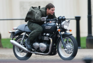 Where's Your Helmet? Daredevil Tom Cruise Rips Down London Street On Set Of 'All You Need Kill'