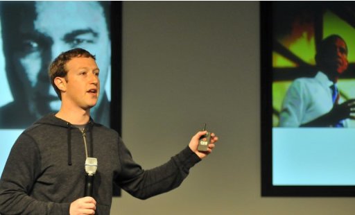 Facebook CEO Mark Zuckerberg holds a media event at Facebook's headquarters in Menlo Park, California, on March 7, 2013