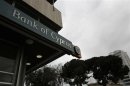 Logo of the Bank of Cyprus is seen outside one of its branches at Eleftheria square in Nicosia