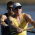 Olympic gold medal winner Free races as part of Australia's Men's Pair during a training session at the Sydney International Regatta Centre