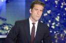 In this image released by ABC News, anchor David Muir from "World News Tonight with David Muir," appears on the set in New York. ABC's "World News" beat NBC's "Nightly News" in viewership last week, only a month after David Muir took over as anchor from Diane Sawyer. NBC's Brian Williams-led newscast had ruled for 263 consecutive weeks, a streak that began in September 2009, and for 310 of the past 311 weeks. Last week ABC's broadcast averaged 8.42 million viewers, while NBC had 8.25 million, the Nielsen company said. (AP Photo/ABC, Lorenzo Bevilaqua)