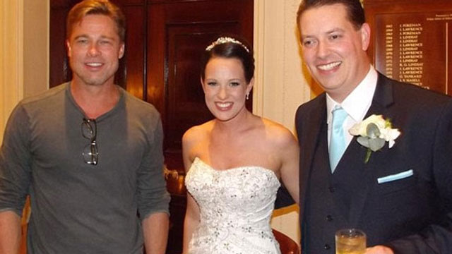 Brad Pitt Crashes Couple's Wedding