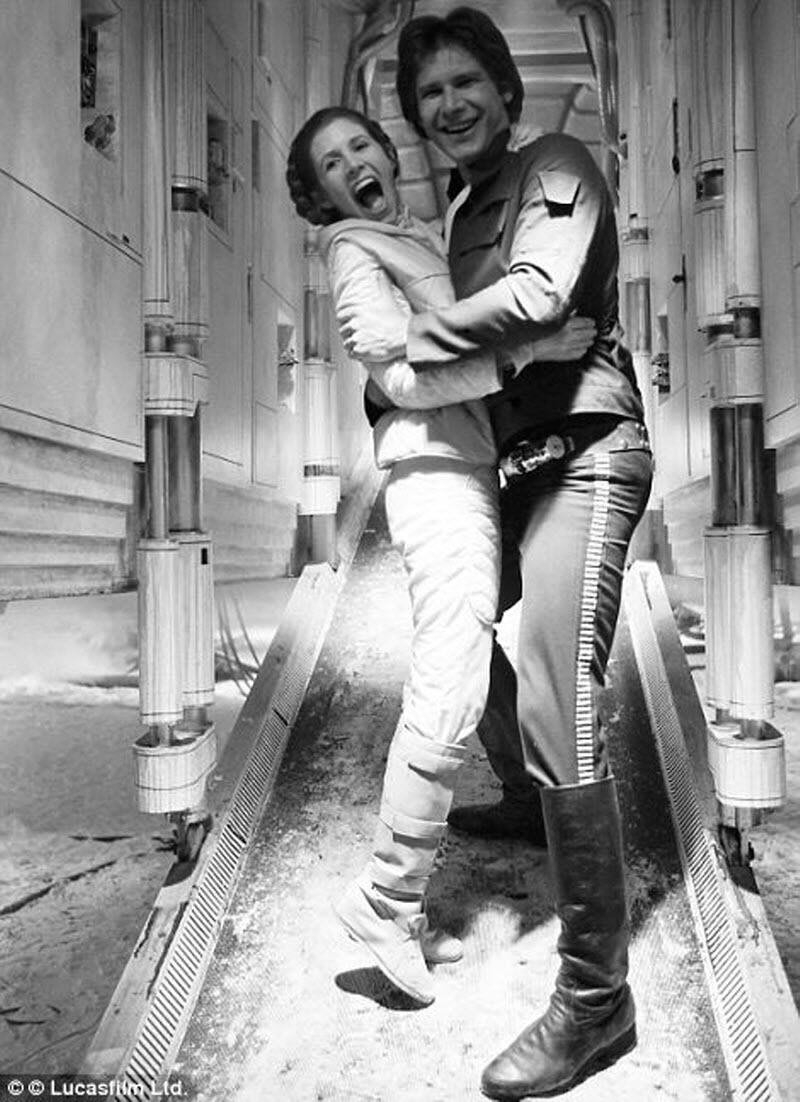 carrie fisher harrison ford star wars