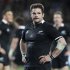 Captain Richie McCaw of New Zealand's All Blacks waits for play to restart against Australia's Wallabies' in their Bledisloe Cup rugby union test match in Auckland