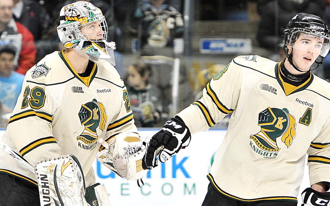 London-Knights-goalie-Michael-Houser-and