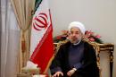 Iranian President Hassan Rouhani, seen in Tehran on October 27, 2013