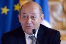 French Defence Minister Jean-Yves Le Drian speaks during a press conference in Paris on June 25, 2015