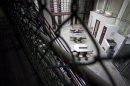 The interior of an unoccupied communal cellblock is seen at Camp VI, a prison used to house detainees at the U.S. Naval Base at Guantanamo Bay