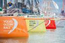 The round-the-world Volvo Ocean Race takes almost nine months to complete and covers 45,000 nautical miles (83,340 kilometres)