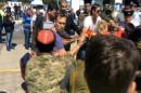Russian opposition leader Navalny and his supporters are attacked by cossacks at airport in Anapa