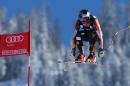 Canada's Erik Guay races during the men's downhill training at the FIS Ski World Cup in Beaver Creek, Colorado, December 5, 2013