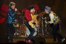 British rock band The Rolling Stones performs in concert during their Ole tour at Morumbi stadium in Sao Paulo, Brazil, on February 24, 2016