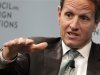 Timothy Geithner speaks at the Council on Foreign Relations (CFR) discussion in Washington