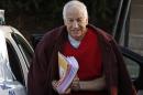 FILE - In this Jan. 10, 2013, file photo, former Penn State assistant football coach Jerry Sandusky arrives at the Centre County Courthouse for a post-sentencing hearing in Bellefonte, Pa. Penn State said Monday, Oct. 28, 2013 that it is paying $59.7 million to 26 young men over claims of child sexual abuse at the hands of Sandusky. The university said it had concluded negotiations that have lasted about a year. The school said 23 deals are fully signed and three are agreements in principle. The school faces six other claims, and the university says it believes some do not have merit while others may produce settlements. Sandusky, 69, is serving a 30- to 60-year prison sentence at a state prison in southwestern Pennsylvania. (AP Photo/Gene J. Puskar, File)