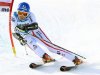Schild of Austria clears a gate during the giant slalom race at the women's Alpine skiing World Cup in St. Moritz