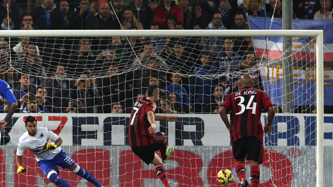 Download this Milan Midfielder Jeremy Menez Center Scores Penalty Kick picture