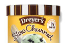 This product image provided by Dreyer's/Edy's Ice Cream shows packaging which displays a "1/2 the Fat" label. Dieters know that if you take the fat and calories out of your favorite treats, you sometimes have to say goodbye to the taste too. But brands like Dreyer's/Edy's ice cream and Lay's potato chips are trying to solve this age-old dieter's dilemma by rolling out mid-calorie goodies that have more fat and calories than the snacks of earlier diet crazes but less than the original versions. (AP Photo/Dreyer's/Edy's Ice Cream)