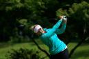 Brooke M. Henderson of Canada hits her drive on the fourth hole during the fourth and final round of the Cambia Portland Classic held at Columbia Edgewater Country Club on July 3, 2016 in Portland, Oregon
