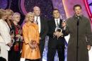 Cast of 'The Brady Bunch' accept award at the taping of the 5th Annual TV Land Awards in Santa Monica, California