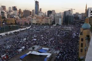 People take part in an anti-government protest at Martyrs&#39; &hellip;