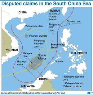 Graphic on the disputed claims in the South China &nbsp;&hellip;