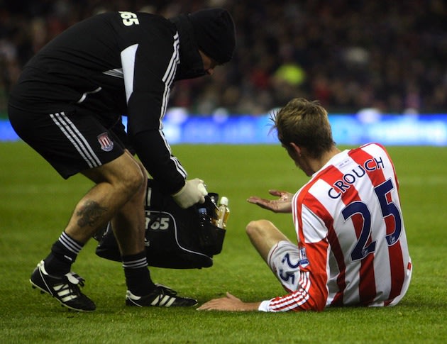 Peter Crouch Lost Several Teeth in a Collision