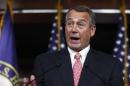 Boehner holds a news conference at the U.S. Capitol in Washington