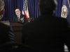 Federal Reserve Board Chairman Bernanke speaks at a news conference at the Federal Reserve offices in Washington