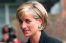 Princess Diana arrives at the Royal Geographical Society in London