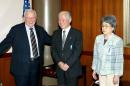 Howard H. Baker, then-US Ambassador to Japan is pictured at the US Embassy, May 2, 2003 in Tokyo