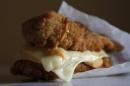 A KFC "Double Down" sandwich is seen in Montreal