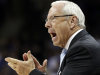 North Carolina coach Roy Williams yells to his team during the first half of a second-round game against Villanova in the NCAA college basketball tournament at the Sprint Center in Kansas City, Mo., Friday, March 22, 2013. (AP Photo/Orlin Wagner)