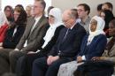Paula and Ed Kassig attend a prayer service in memory of their son Abdul-Rahman Kassig, whose name was Peter before his conversion to Islam, in Fishers