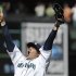 Seattle Mariners pitcher Felix Hernandez celebrates after throwing a perfect game against the Tampa Bay Rays, in a baseball game Wednesday, Aug. 15, 2012, in Seattle. (AP Photo/Ted S. Warren)